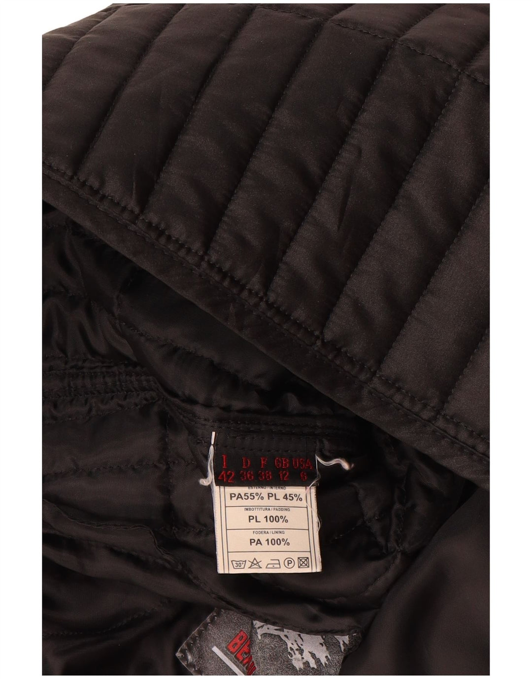 Gilet trapuntato da donna Chateu Beau Cedre UK 12 medio nero in poliammide