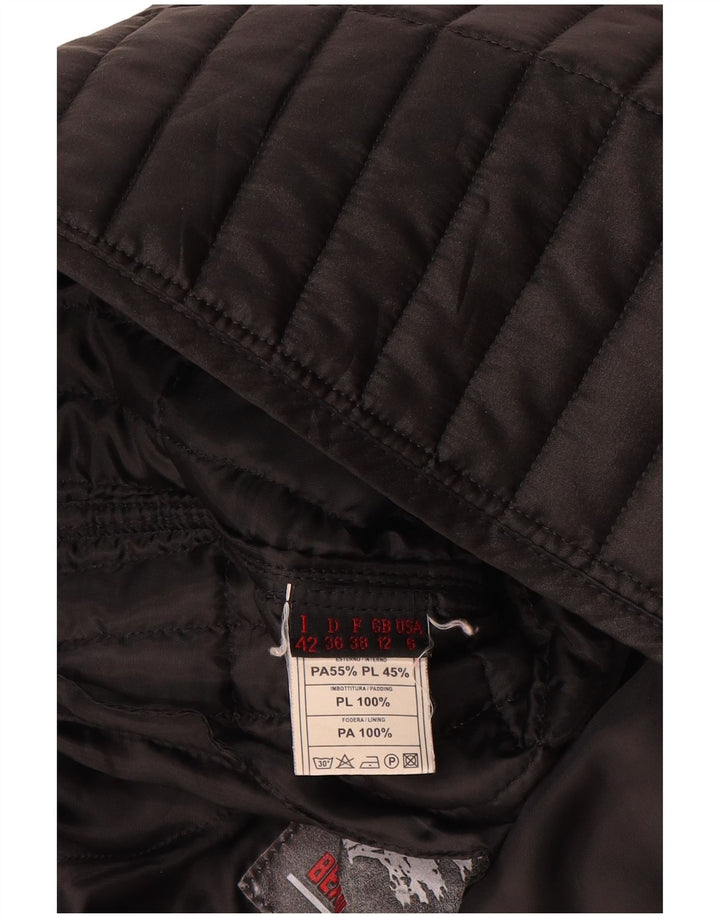 Gilet trapuntato da donna Chateu Beau Cedre UK 12 medio nero in poliammide