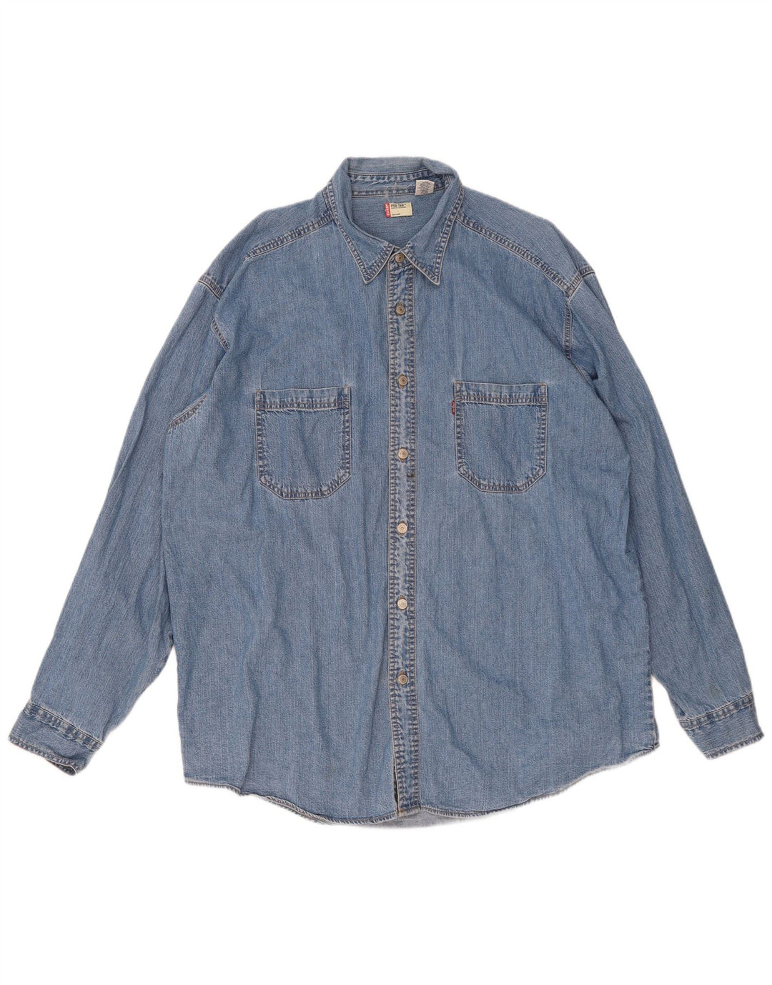 Camicia di jeans da uomo Levi's XL in cotone blu