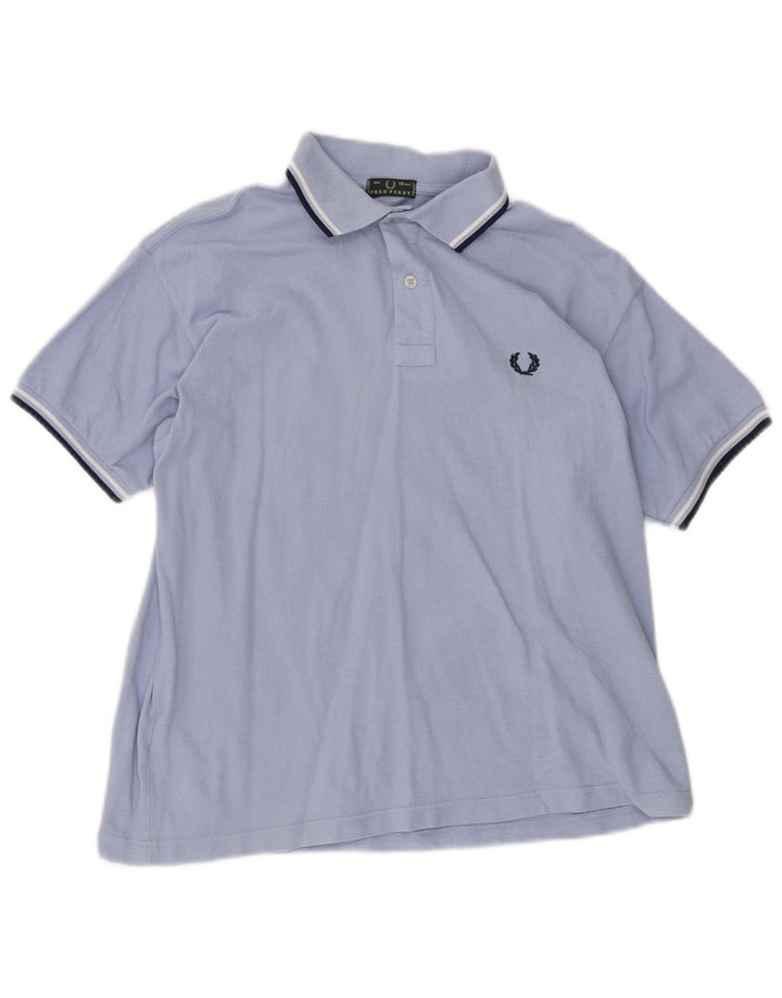Polo Bambino FRED PERRY 15-16 Anni Cotone Rigato Blu