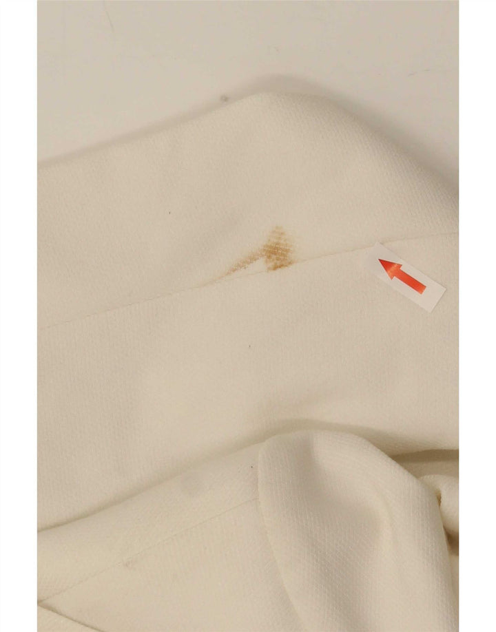 Giacca blazer aperta da donna Oasis UK 8 piccola poliestere bianco