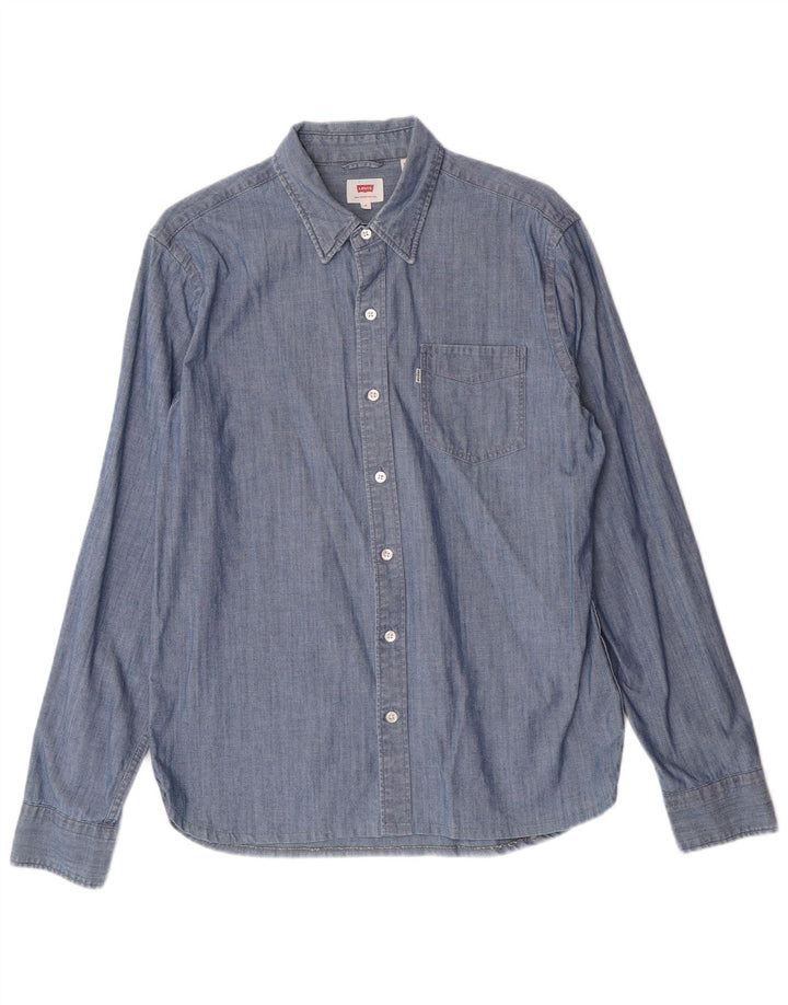 Camicia Uomo LEVI'S Blu Medio Cotone