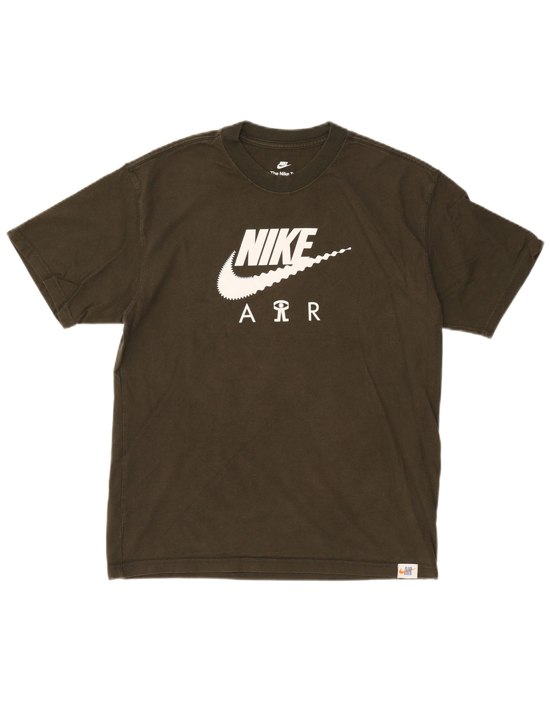 T-shirt grafica da uomo Nike Loose Fit, taglia grande, in cotone kaki