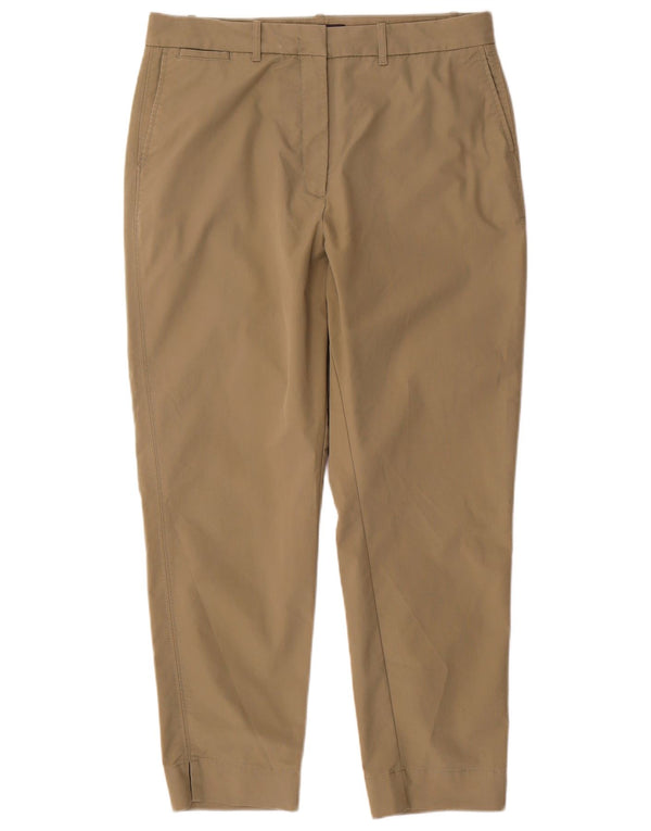 Pantaloni chino slim da donna Marks & Spencer UK 16 Large W32 L28 Cotone kaki