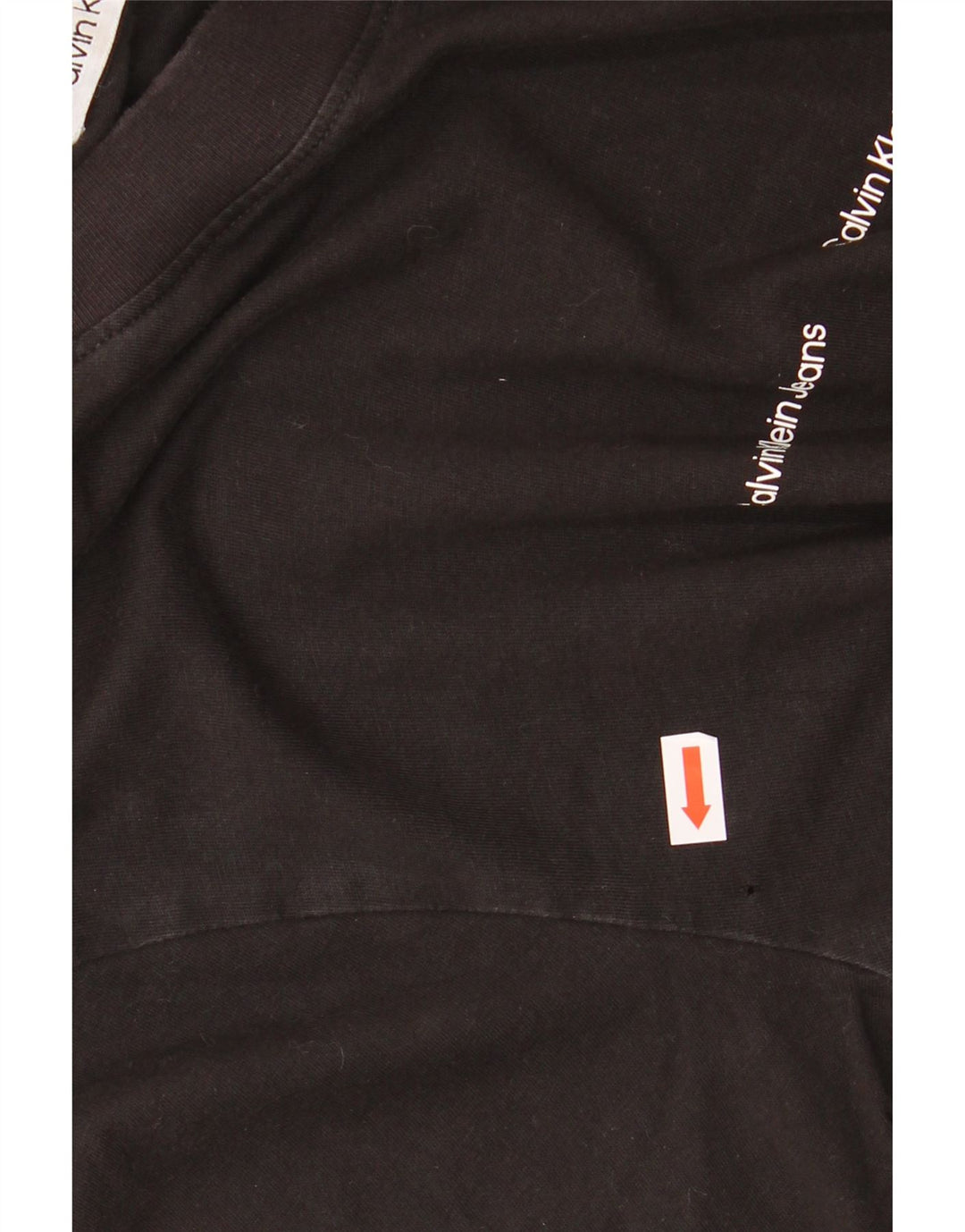 Calvin Klein Jeans Top grafico da uomo manica lunga piccolo cotone nero