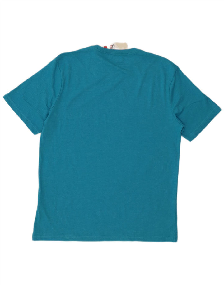 T-shirt grafica da uomo IZOD Salt Water Top grande in cotone blu
