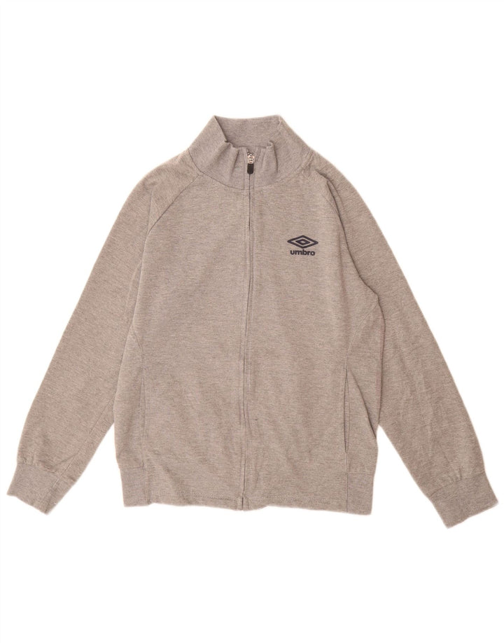 Giacca da tuta da donna Umbro UK 16 grande cotone chiazzato grigio