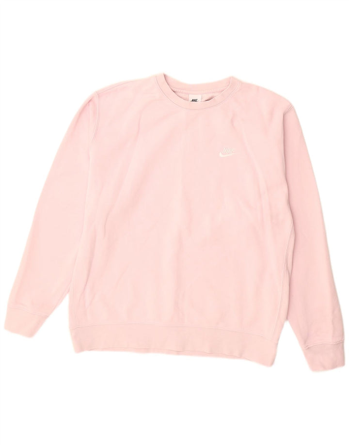 Felpa da uomo NIKE maglione XL rosa cotone