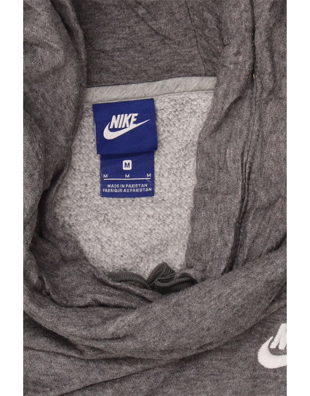 NIKE Womens Hoodie Jumper UK 14 Medium Grey Cotton Vintage Nike and Second-Hand Nike from Messina Hembry 