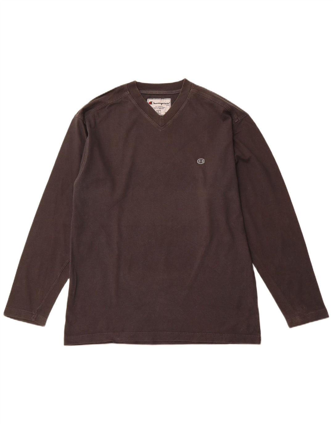 Maglia da uomo Champion a maniche lunghe XL in cotone grigio