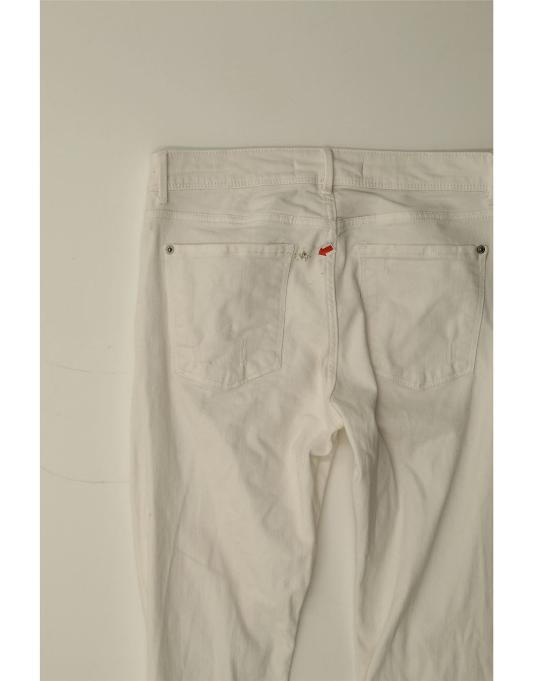 ZARA Womens Distressed Skinny Jeans US 4 Small W27 L27 White Vintage Zara and Second-Hand Zara from Messina Hembry 