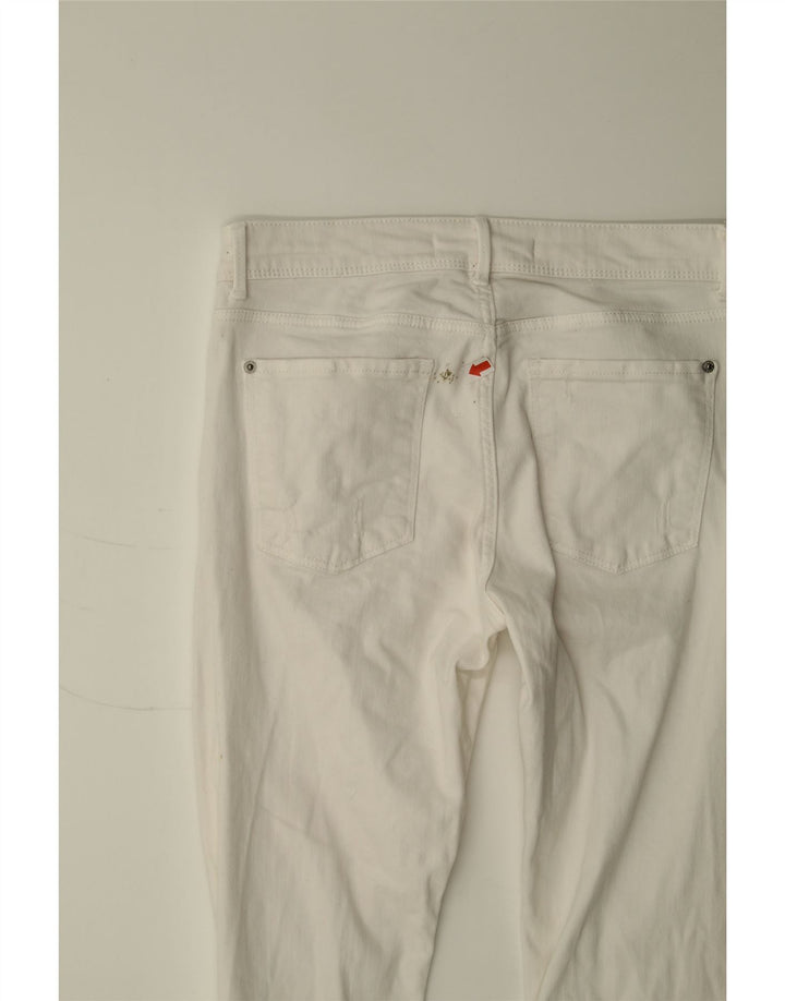 ZARA Womens Distressed Skinny Jeans US 4 Small W27 L27 White Vintage Zara and Second-Hand Zara from Messina Hembry 