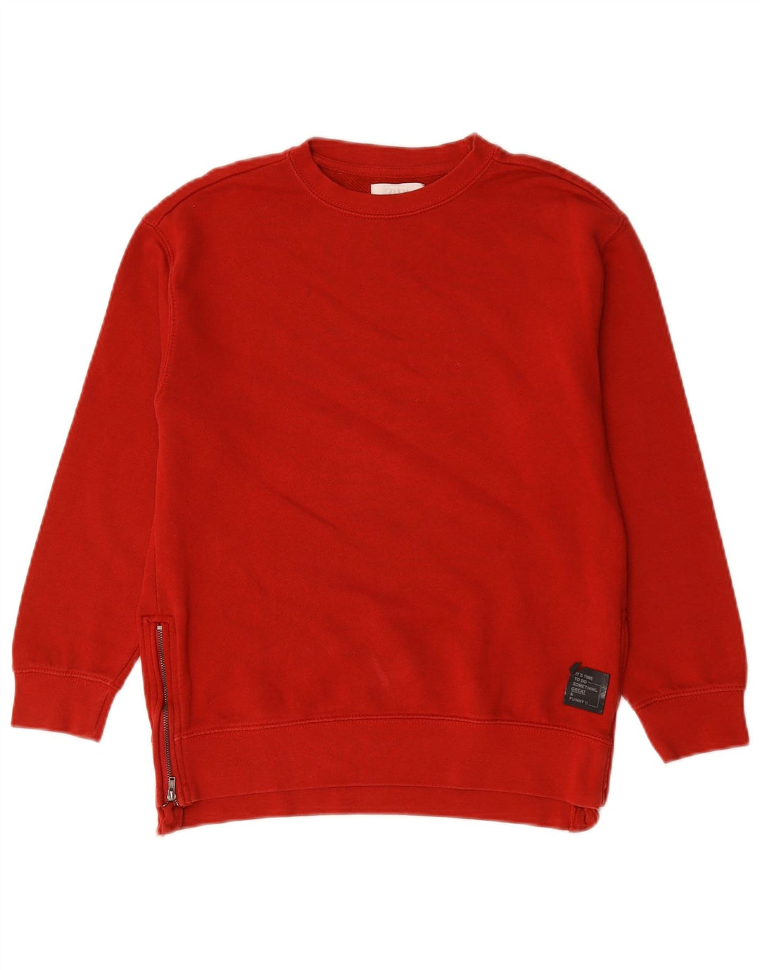 Felpa Maglia Zara Bambina 9-10 Anni Rossa
