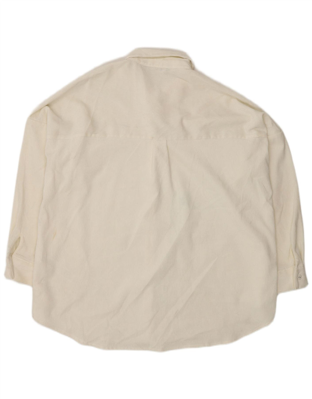 Camicia oversize da donna Zara UK 14 Poliestere bianco medio