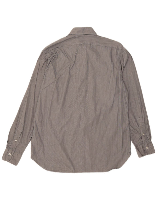 Polo Ralph Lauren Camicia da uomo Taglia 40/41 16 Grande cotone gessato grigio