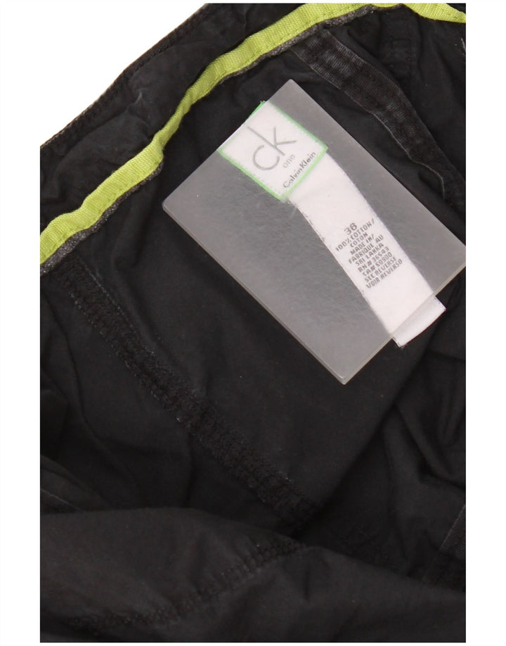Pantaloncini cargo da uomo Calvin Klein W36 grandi in cotone nero