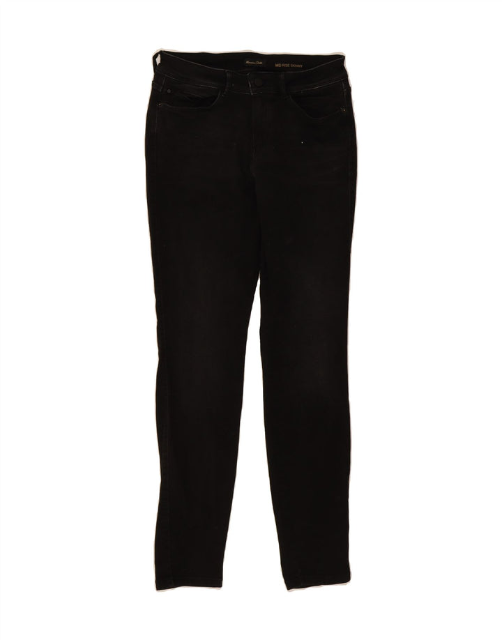 MASSIMO DUTTI Womens Mid Rise Skinny Jeans EU 40 Medium W30 L30 Black Vintage Massimo Dutti and Second-Hand Massimo Dutti from Messina Hembry 