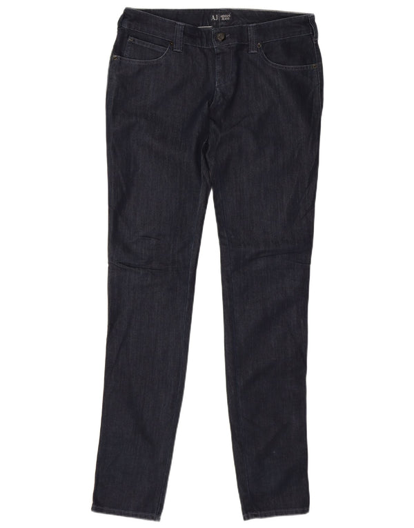 Armani Womens Slim Jeans W30 L33 Navy Blue Cotton