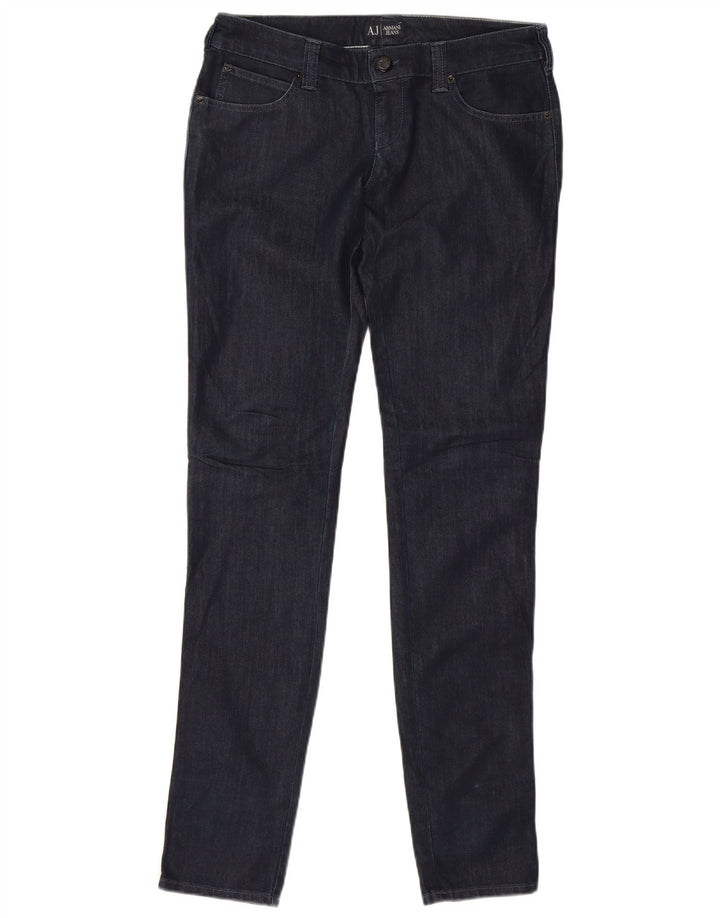 Jeans slim da donna Armani W30 L33 cotone blu navy