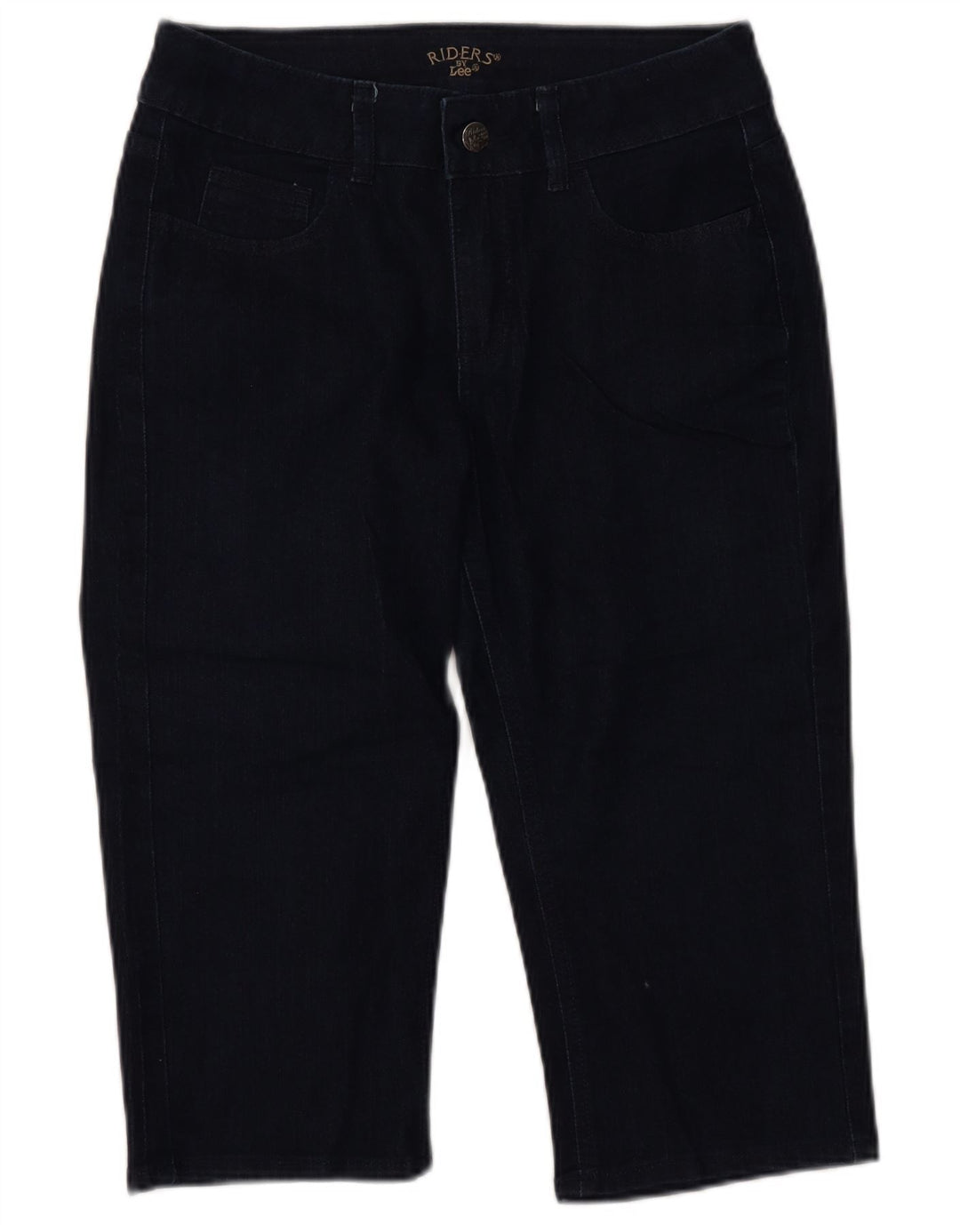 Jeans LEE Riders Capri da donna US 8 medio W30 L18 cotone blu navy