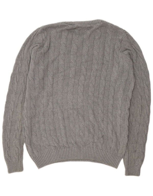 Maglione maglione girocollo da uomo KANGOL grande cotone grigio