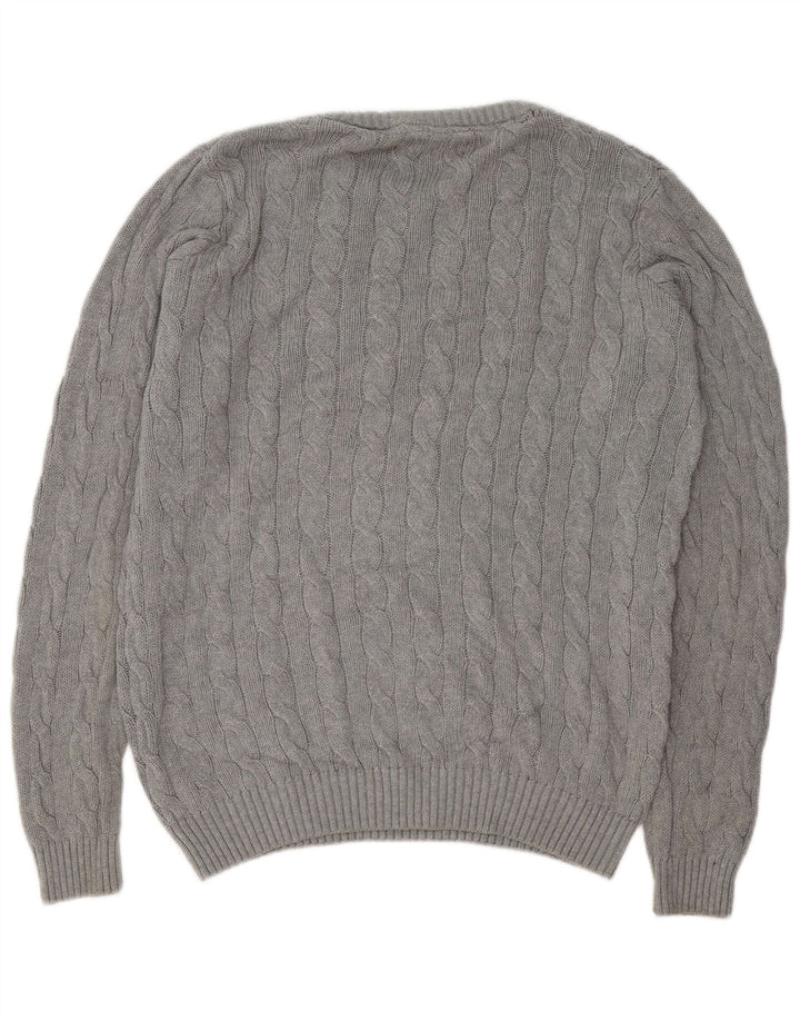 Maglione maglione girocollo da uomo KANGOL grande cotone grigio