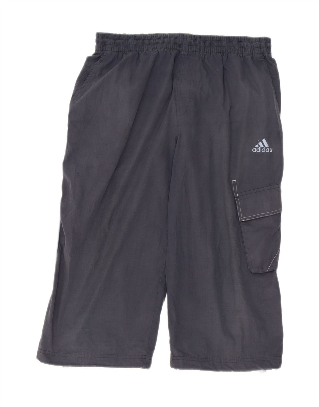 Pantaloncini sportivi da uomo Adidas Bermuda piccoli in poliestere blu navy