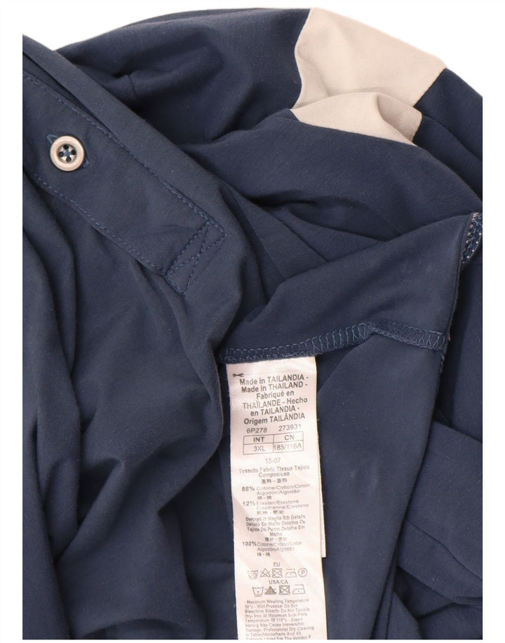 Polo Uomo EMPORIO ARMANI 3XL Cotone Colourblock Blu