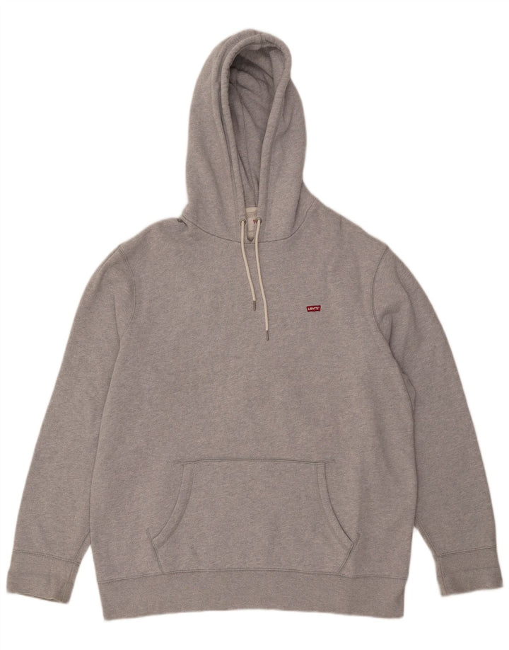 Maglione con cappuccio da uomo Levi's XL in cotone grigio