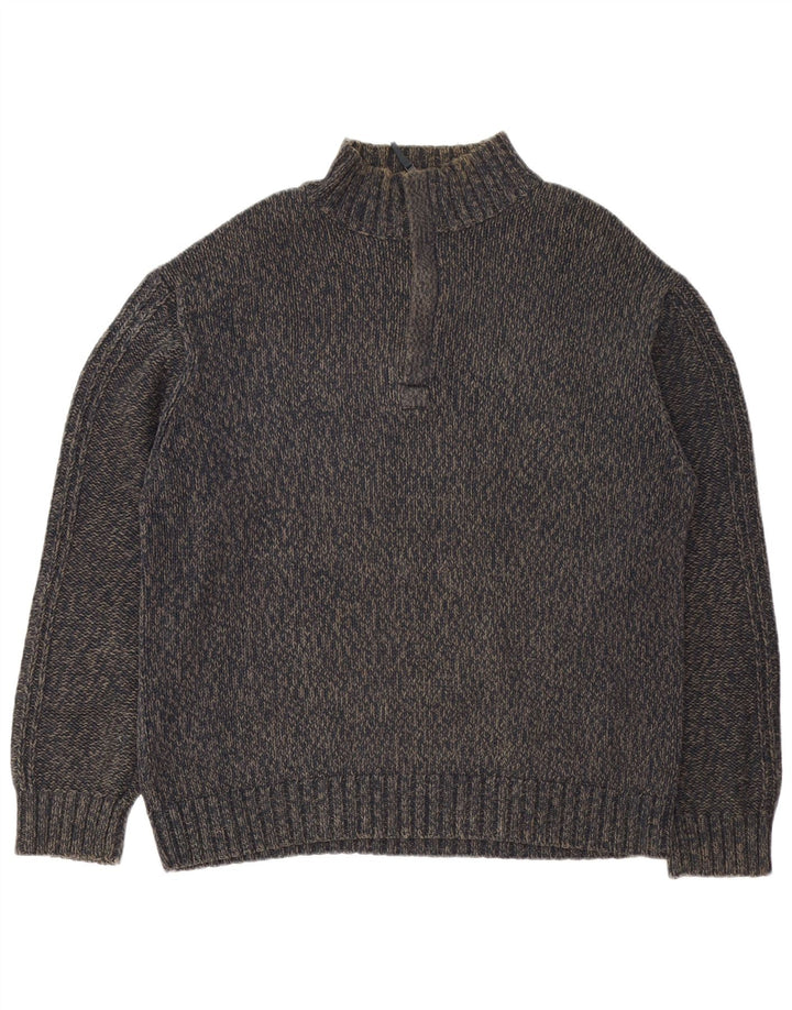 Maglione da uomo Marks & Spencer con collo con zip blu Harbour XL Blu navy