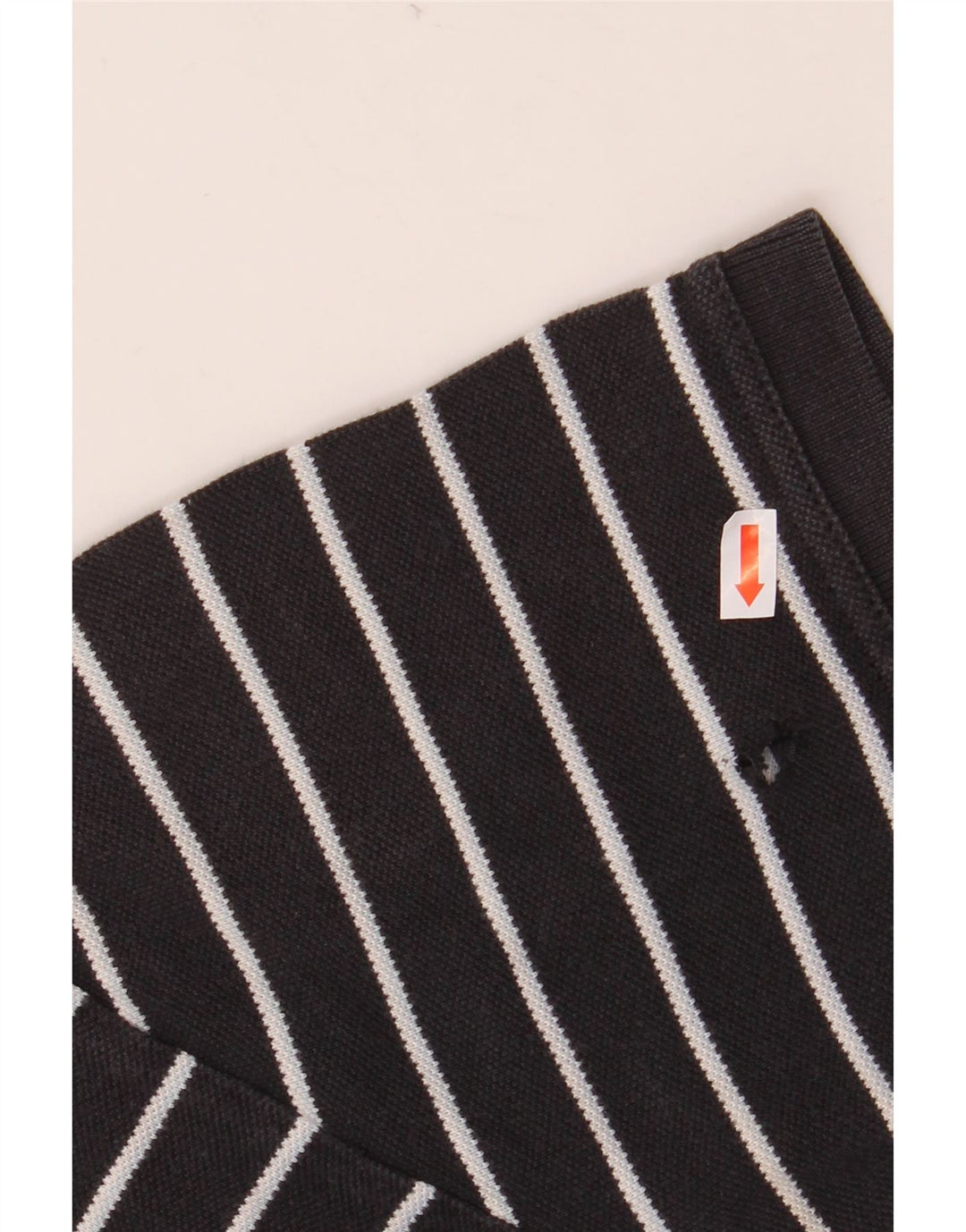 TOMMY HILFIGER Polo da uomo in cotone a righe nere medie