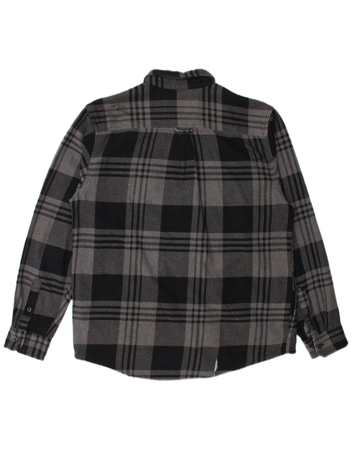 Camicia in flanella da uomo Orvis, cotone scozzese grande grigio