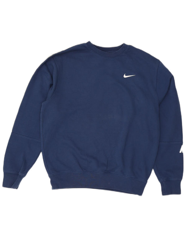 Felpa Nike da uomo con vestibilità ampia e grafica standard, piccola, blu navy