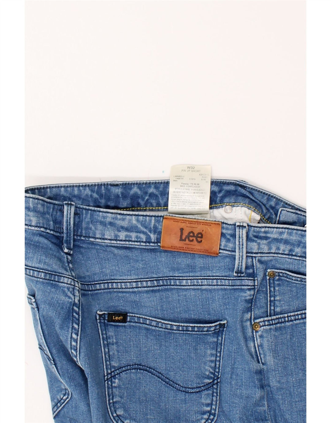 LEE Womens Denim Shorts W32 Large Blue Cotton Vintage Lee and Second-Hand Lee from Messina Hembry 