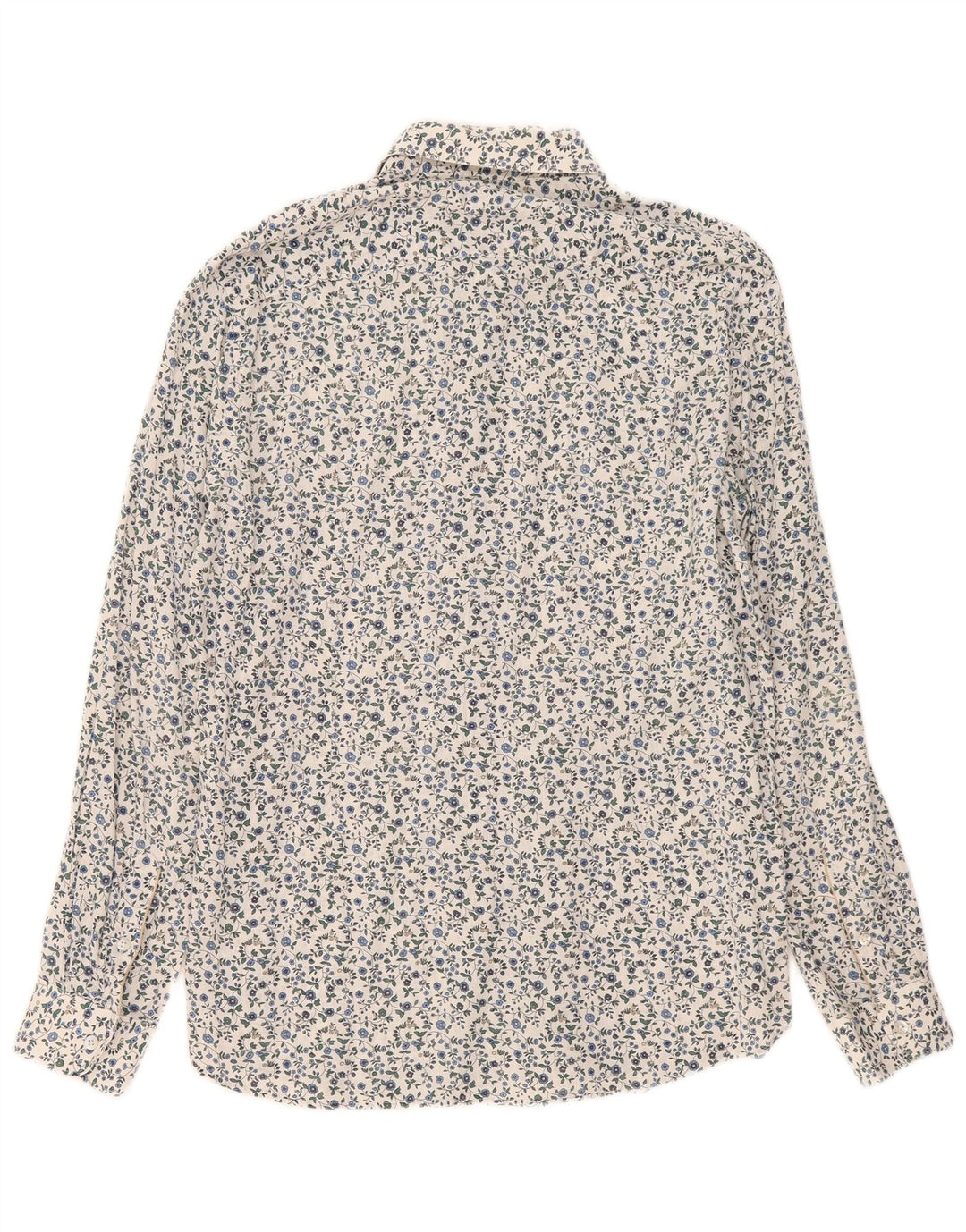 Camicia da uomo Alley Docks XL in lino floreale bianco