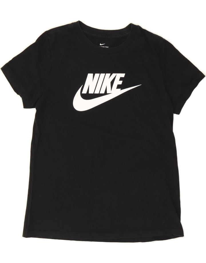 NIKE Womens Graphic T-Shirt Top UK 14 Medium Black Cotton Vintage Nike and Second-Hand Nike from Messina Hembry 
