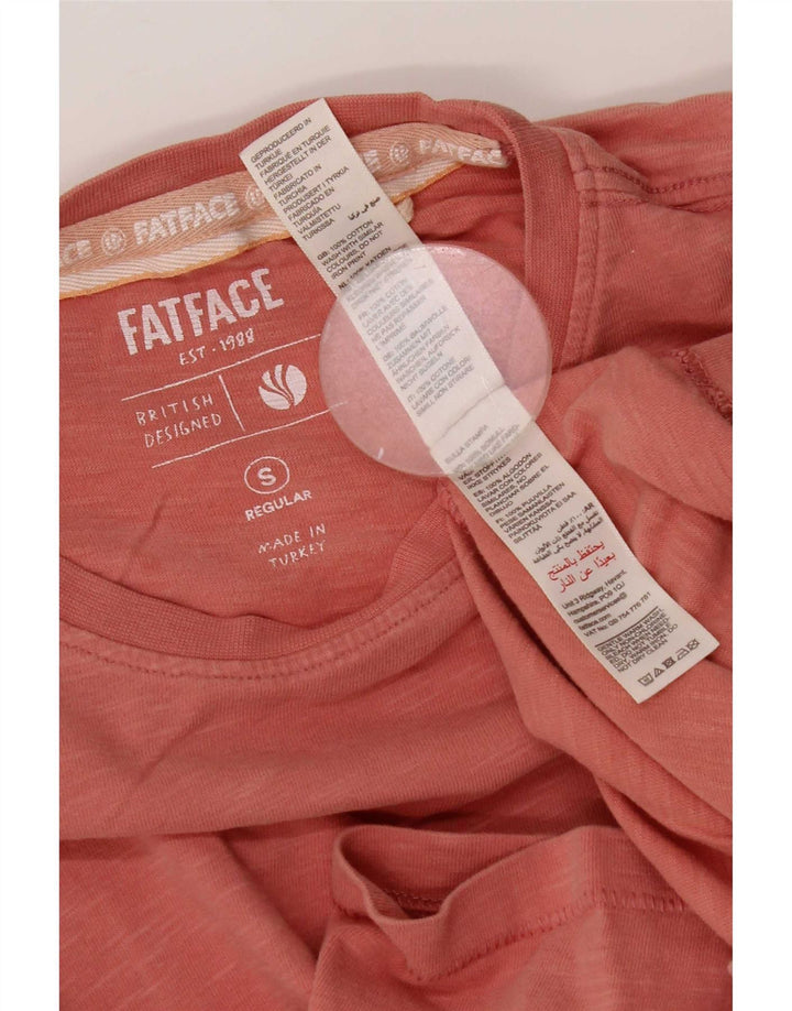 T-shirt grafica regolare da uomo Fat Face Top piccola in cotone rosa