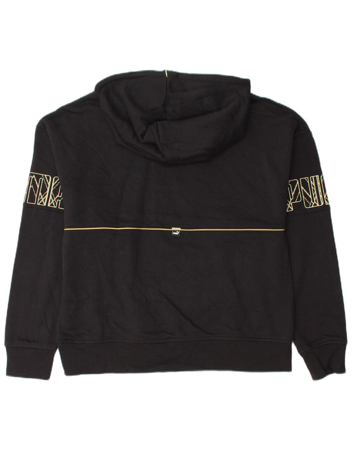 Felpa con cappuccio grafica da donna PUMA UK 14 cotone nero medio