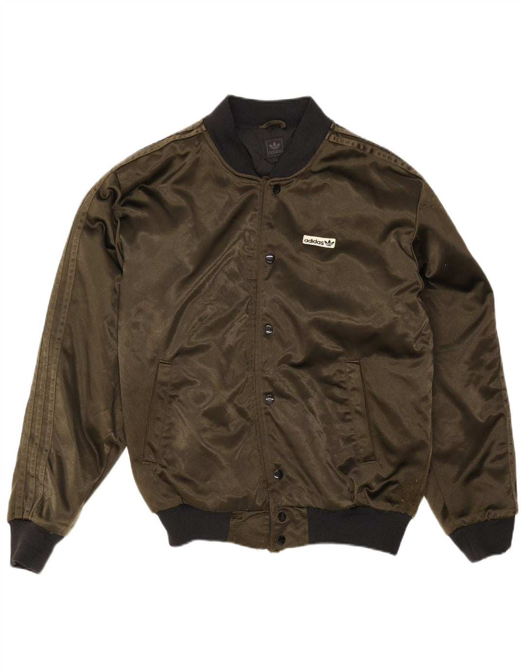 Giacca college da uomo Adidas UK 36 Small Khaki Poliammide