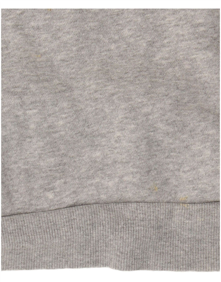 Felpa con cappuccio grafica ADIDAS per ragazzi 13-14 anni in cotone grigio