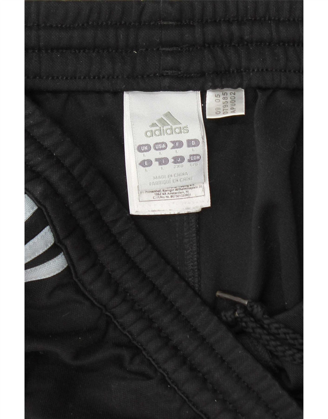 Pantaloncini sportivi Adidas Climacool da uomo grandi in poliestere color block nero
