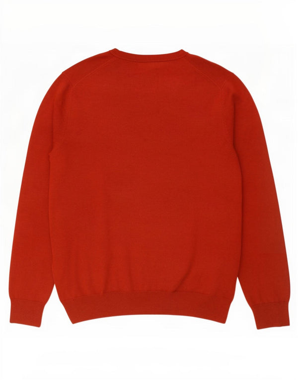 Marks & Spencer Mens V-Neck Jumper Sweater XL Red Cotton