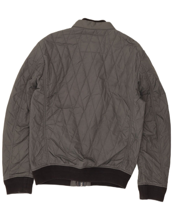 Giacca trapuntata da uomo Replay UK 40 Large in poliammide color block grigio