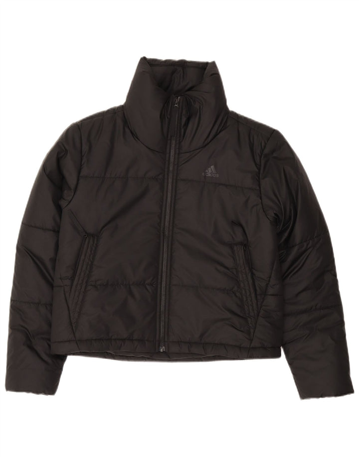 Giacca imbottita corta da donna Adidas UK 4/6 XS nera