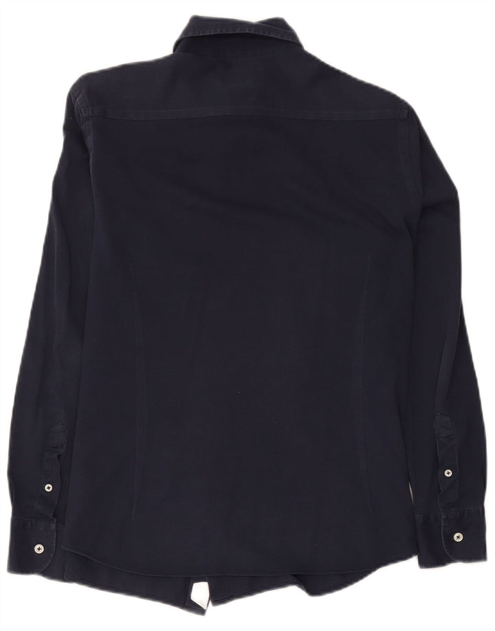 Camicia da uomo Massimo Dutti blu navy medio