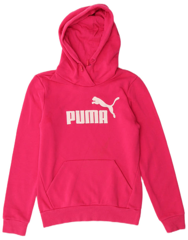 Felpa con cappuccio grafica da donna PUMA UK 10 Small in cotone rosa
