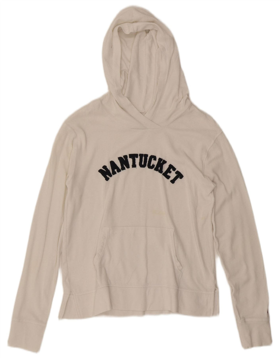 Maglione con cappuccio grafico Nantucket da donna CHAMPION UK 10 piccolo cotone bianco