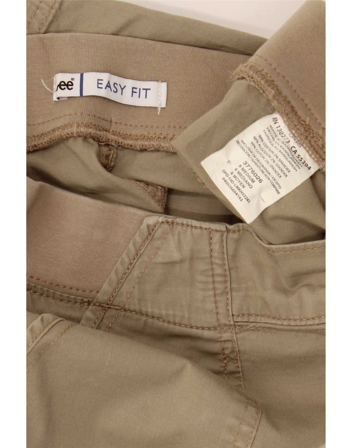 Pantaloncini cargo da donna Lee US 8 Medium W32 cotone kaki