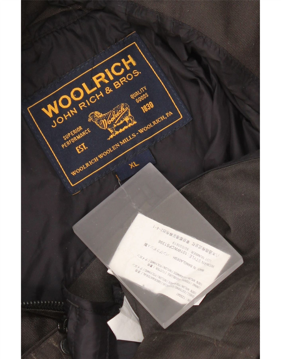 Giacca utility da donna Woolrich UK 18 XL nylon nero