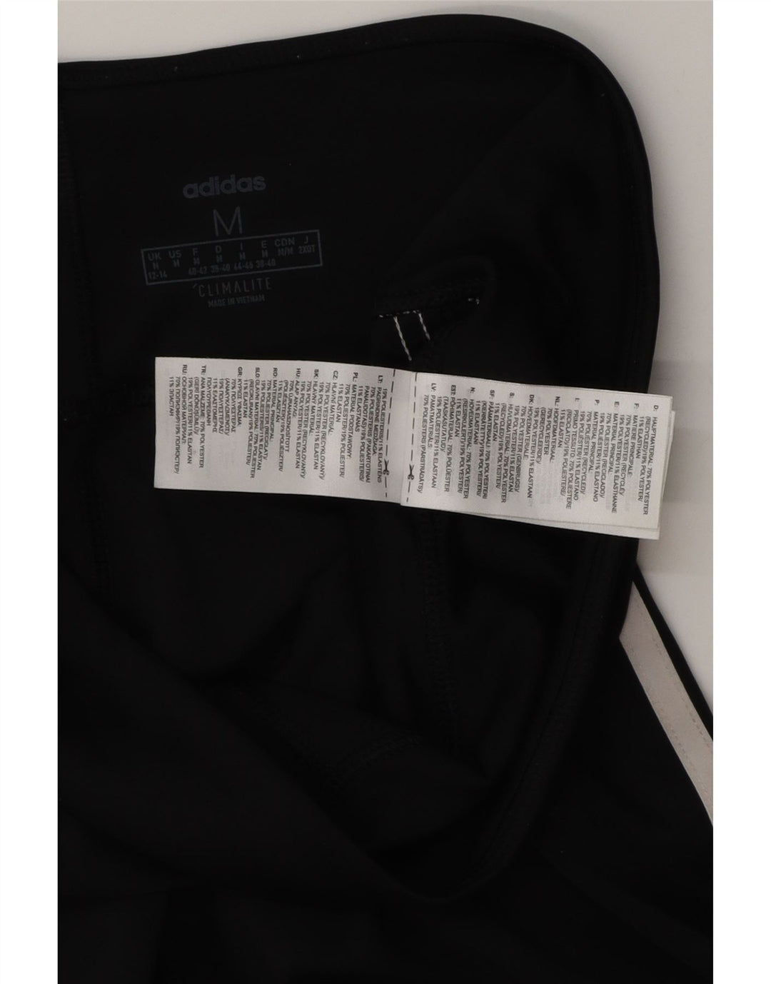 Leggings Adidas Climalite Capri da donna UK 12/14 Poliestere nero medio